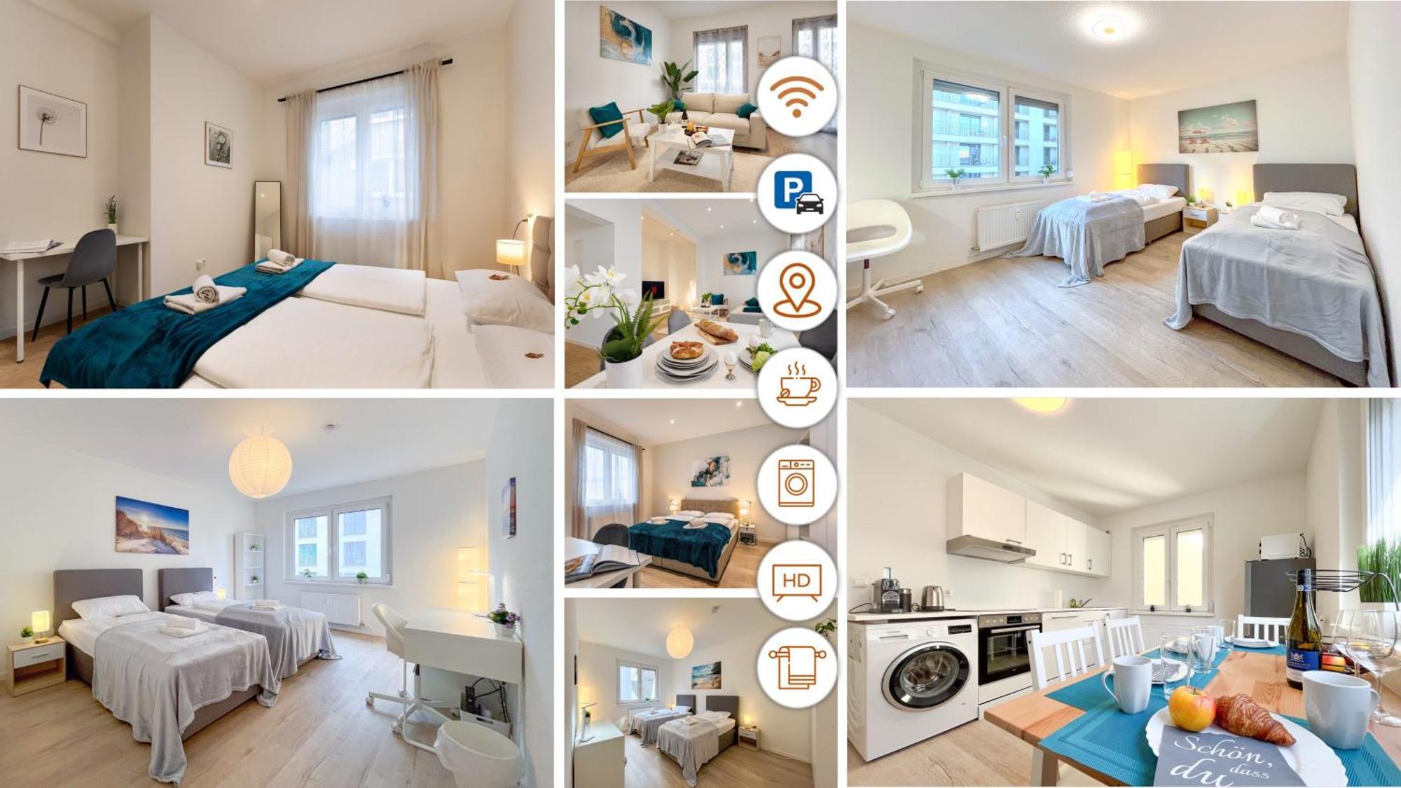 Rosenberg-Suites - Zentral, Stellplatz, Grosse Terasse, Business & Privat Хейльбронн Экстерьер фото